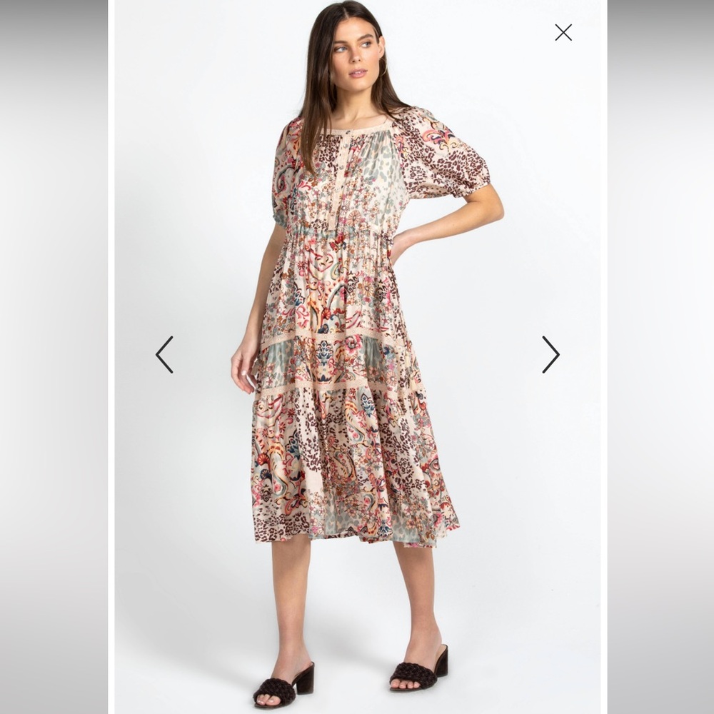 NWT JOHNNY WAS JUNGLE PAISLEY ZENOVIA DRESS